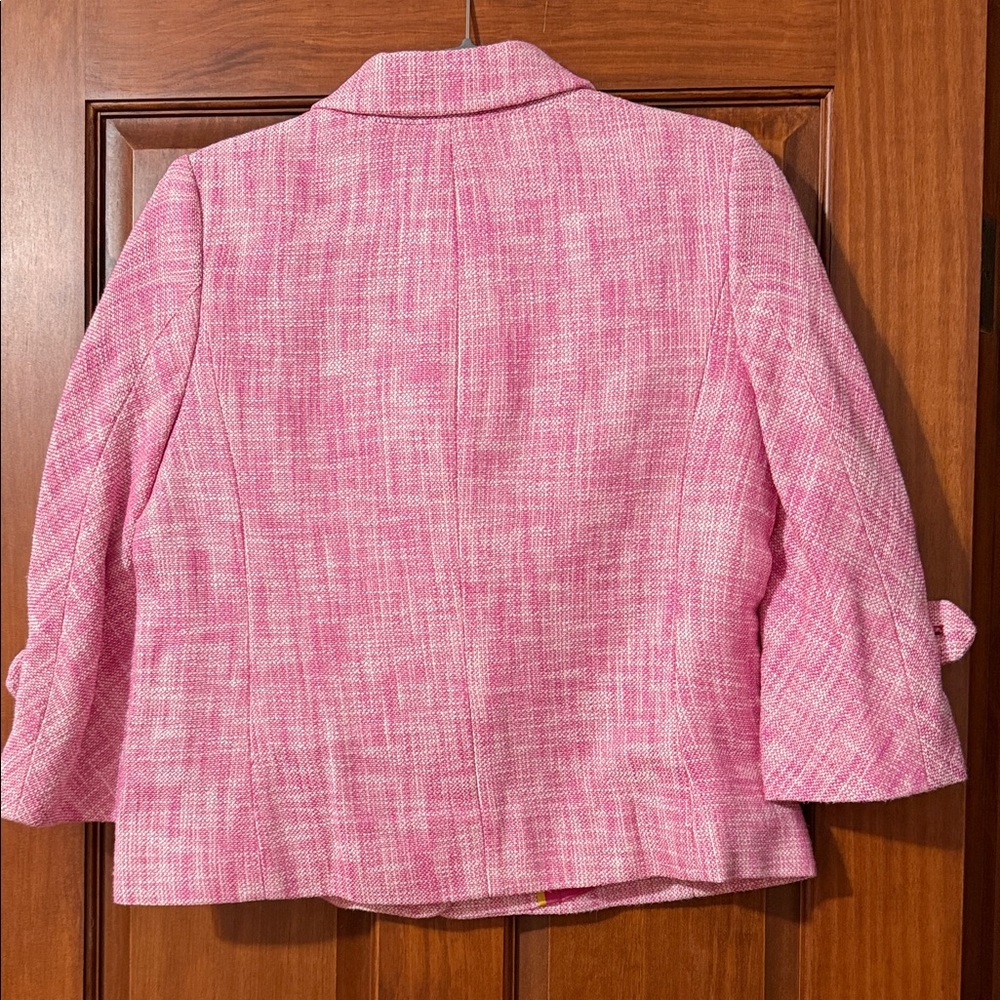 J. Crew Pink Textured Blazer - Picture 2 of 4